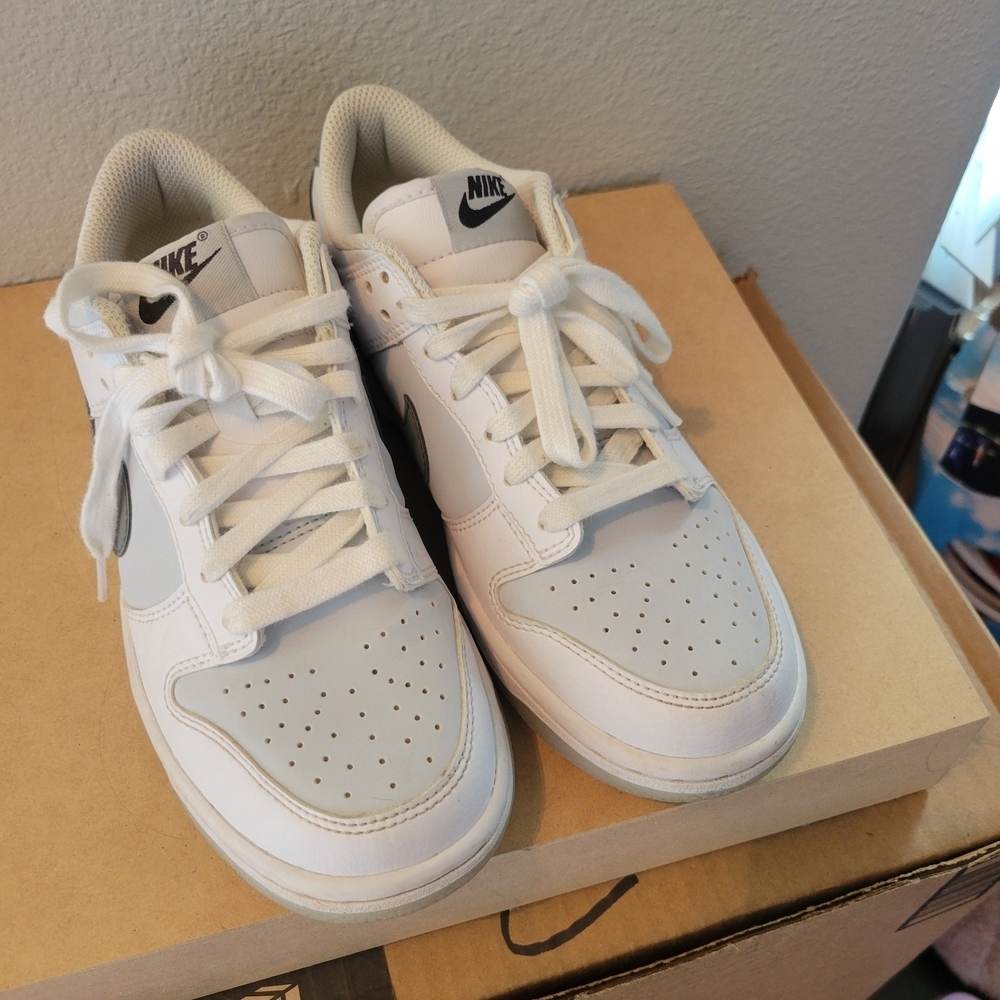 Nike Kids Cream and White Sneakers
